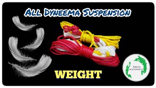 All DYNEEMA! 12ft 7/64in Hammock Suspension + 4ft 1in Tree Hugger + BW MK3 Soft Shackle Weight