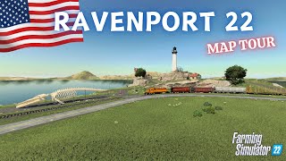 "RAVENPORT 22" FS22 Map Tour/Review | New Mod Map | Farming Simulator 22 | PS5