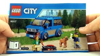 Lego City Van and Caravan 60117 - Lego Camper van Dog camper minifigures- Lego City Speed Build