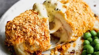 Chicken Cordon Bleu 🤤#chicken #easyrecipe #easyrecipes#friedchicken #asmrfood#US#home#dinnerwithme