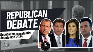 Republican presidential primary debate | Chris Christie, Ron DeSantis, Nikki Haley, Vivek Ramaswamy