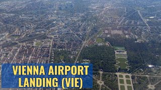 🇦🇹✈️Landing at VIE Vienna OS210 Airbus A320 4K April 21 2023