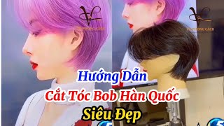 Hướng Dẫn Cắt Tóc Bob Hàn Quốc,Đăng Ký Kênh( Học Nghề Tóc )Để Xem Nhiều Video Hơn #HocNgheToc