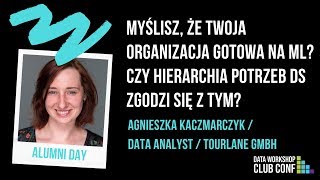 Myślisz, że Twoja organizacja jest gotowa na Machine Learning? | Agnieszka Kaczmarczyk