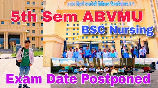 ABVMU BSC Nursing 5th Sem Exam Date। ABVMU BSC Nursing 5th September