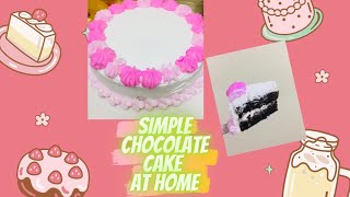 🌈🍰Simple Chocolate Cake At Home🍰🌈 #short #bangladesh #cakebake