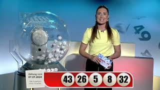 LOTTO 6aus49-Gewinnzahlen von Samstag, 07.09.2024