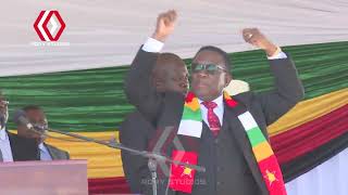 President Mnangagwa was received with a thunderous welcome in Chikomba District