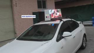 taxi top video  LED sign double side