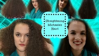 How I Straighten My Naturally Curly Hair!