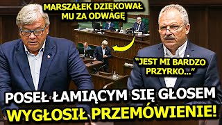 "JEST MI BARDZO PRZYKRO..." PORUSZAJĄCE WYSTĄPIENIA W SEJMIE! MARSZAŁEK DZIĘKOWAŁ POSŁOWI ZA ODWAGĘ!