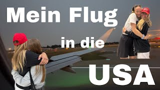 mein FLUG in die USA || AuPair 23/24🇺🇸