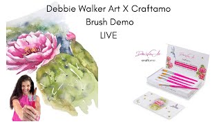 Watercolor Dragonfly with some bling!  Debbie Walker Art x Craftamo