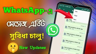 বাংলাদেশে চলে এলো WhatsApp মেসেজ এডিট সুবিধা | WhatsApp New Updates । Technical Rakibul