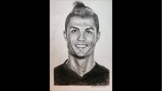 Ronaldo Realistic Pencil Drawing | Face Drawing Tutorial Live!