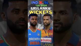 WICKETS 🎯 SRI LANKA | IND VS SL T20 #shorts