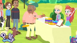 Polly Pocket | Polly & Lila host the Flying Disc Fetch Pet Games |Hidden Worlds Available on Netflix