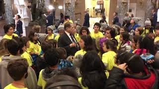 Rep. Jerrold Nadler speaks with PS11 5th graders