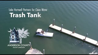 Trash Boat Lake Hartwell Partners for Clean Water