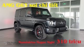 Cận cảnh màu độc lạ màu Manufaktur magno night balck 310 triệu trên Mercedes AMG G63 mới 2023