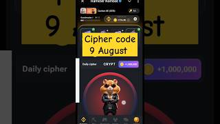 cipher code to day| Hamster Kombat #shorts