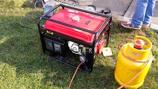 Генератор 6,5kW на газ пропан-бутан 1част / LPG generator www.Garden-MAX.eu