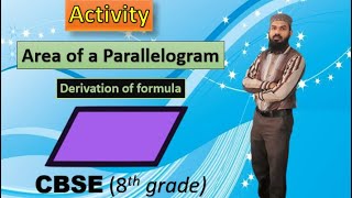 Activity for Area of parallelogram, understanding area of parallelogram