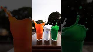 August 15 Flag Colour Creation #independenceday #viralvideo #indianflagstatus