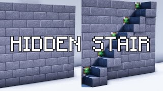 Minecraft Hidden Stair : How to make hidden stair in Minecraft