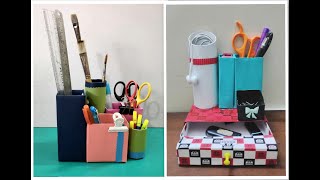 Stationary Organizer From Waste Material