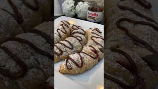 Nutella Stuffed Bananas #shorts #reels #youtubeshorts #banana #nutella #puff #pastry