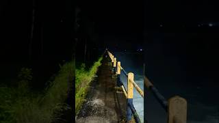 Dhom Dam Water Flow at Night #dam #water #shorts #yputubeshorts