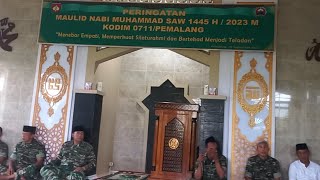 live! PERINGATAN MAULID NABI MUHAMMAD SAW 1445 H// 2023 KODIM 0711/PEMALANG