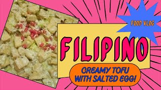 OWN MADE CREAMY TOFU WITH SALTED EGG! | FOOD VLOG