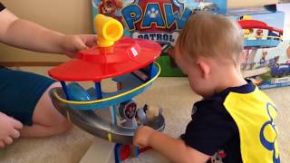 Baby Play Review ЩЕНЯЧИЙ ПАТРУЛЬ распаковка игрушек PAW PATROL Смотровая Башня Машинки LOOKOUT TOWER