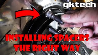 Fixing My Wheel Fitment | Installing Gktech Extended Wheel Studs & Slip On Spacers | G35 : V35