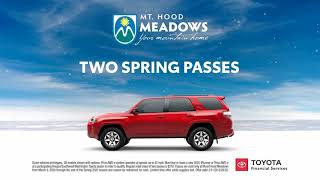 Get two Meadows Spring Passes with 2020 4Runner or Prius AWD-E purchase