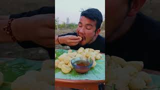 #Eating Extreme Spicy Pani puri Challenge👍#trandingshort  #short #youtubeshort#viral