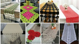 Most Beautiful 😍😘 New Designs of Crochet Table Runner latest collection / granny Square table runner