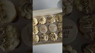 Umrah Mubarak Latte cupcakes| Buttercream| Decorating techniques and Ideas| Flowers| Rose| viral