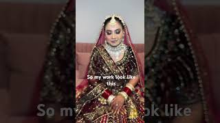 Bridal makeup by Swati Singh. Bookings are open. For bridal booking Call or WhatsApp on 8447032999