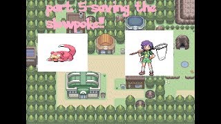 pokemon shiny gold (rom hack gba) lets play part 5- saving the slowpoke!