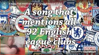 Reacting to songs of the 92 English football teams