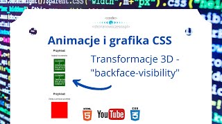 Transformacje 3D - "backface visibility" | #71. 3D – tworzymy transformacje | Create transformations