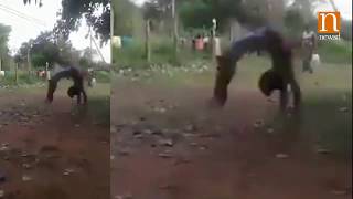 Young man wins Internet with 30 backflips in one go