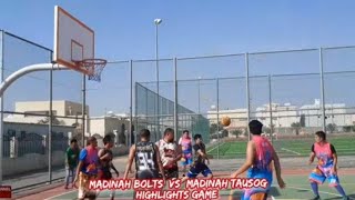 madinah bolts  vs  madinah tausog   first  quarter highlights game