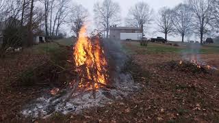 Burning Brush Pile