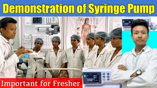 How to Set Syringe Pump | Demonstration of Syringe Pump | Health Sector