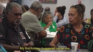 Lindsay shares his story at the Yarning Kidneys Consultation