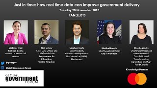 Just in time: how real time data can improve government delivery